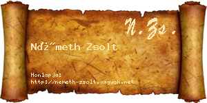 Németh Zsolt névjegykártya